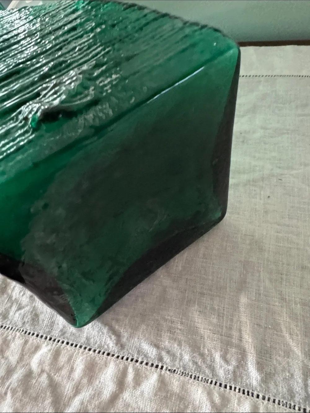 Blenko emerald vase. Vintage